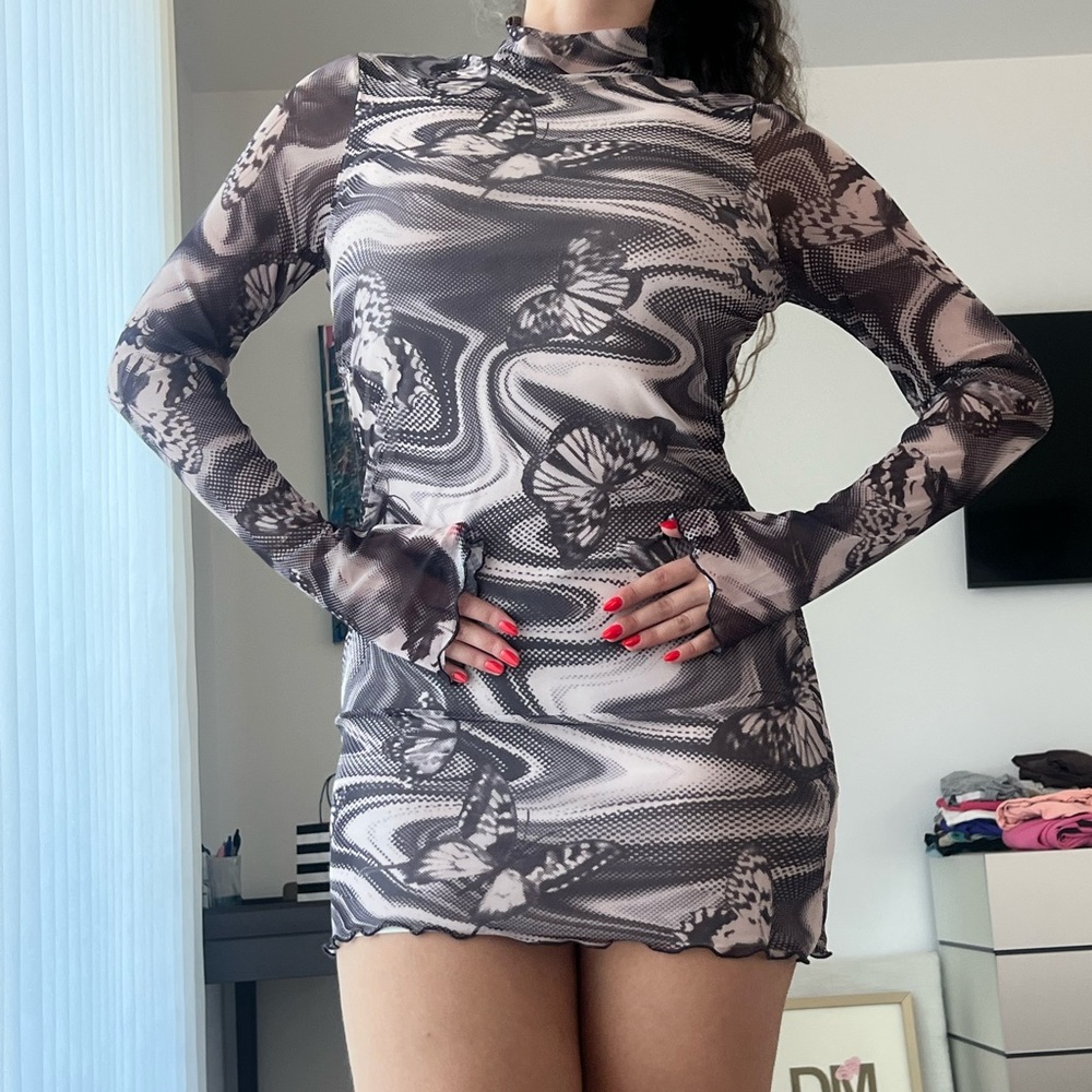 Urban Outfitters gorgeous butterfly mini dress